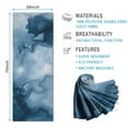 thumbnail image 2 of Blue White Marble Pattern Hot Yoga Mat Towel Non Slip for Hot Yoga - Quick-Drying Yoga Mat Cover with 4 Corner Pockets with Travel Bag - Hot Yoga Towel Non Slip Grip Moisture Wicking Sweat 70"x26", 2 of 6