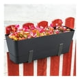 thumbnail image 5 of Planter Windowsill Box,Black Rectangle Planter Box with Drainage Holes and Trays,Resuable Herb Garden Holder for Flowers or Succulents, 5 of 6