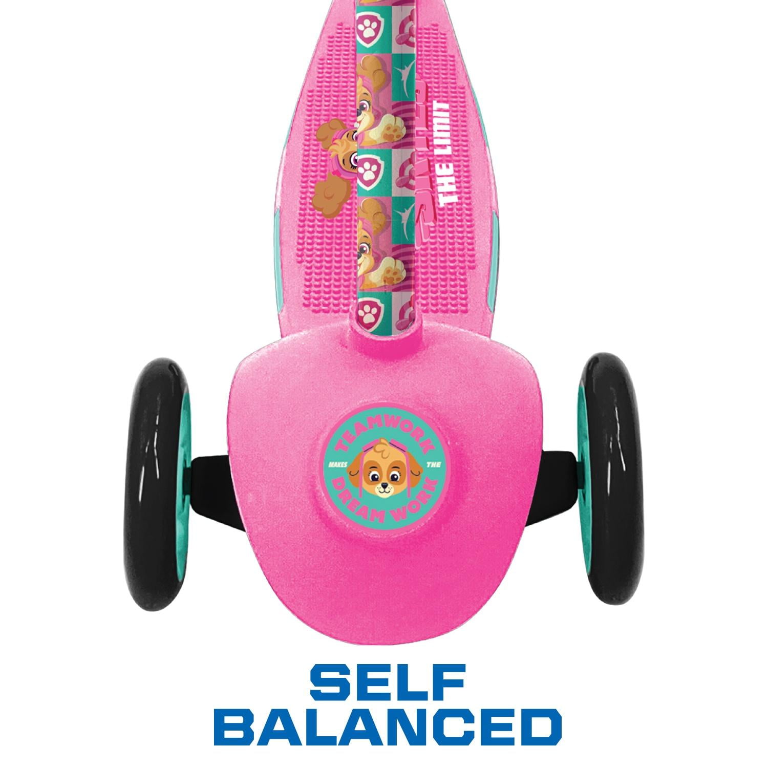 Paw Patrol 3 Wheel Scooter and Helmet Set - Pink - Skye - 50lbs - Unisex - Toddler - Ages 2-5