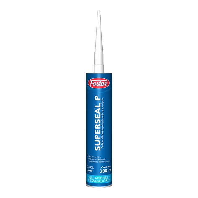 Sellador Elástico de Poliuretano de Secado Rápido Fester Superseal P 300 ML Gris