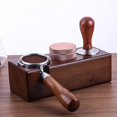 thumbnail image 4 of 58mm Café Tamper Holder Espresso Portafilter Station Tamper Stand Base de madera, 4 of 11