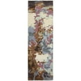 thumbnail image 2 of Oriental Weavers Galaxy Hand-made Wool Blend Area Rug - 21905 - 3'6" x 5'6" - in Blue/ Brown - Modern Industrial Style, Hand-Made Wool Blend Rugs, Entrway, Bedroom Rug, 2 of 3