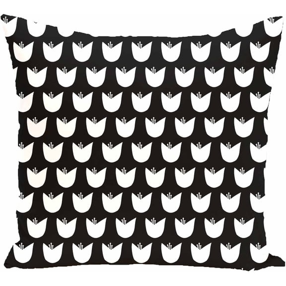Simply Daisy 16" x 16" Tulips Floral Print Pillow