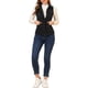 thumbnail image 2 of CHAQUETA SIN MANGAS CON CREMALLERA PARA MUJER INSPIRADA EN CHIC, CHALECO UTILITARIO CON BOLSILLOS 3XL NEGRO, 2 of 7