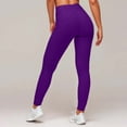 thumbnail image 5 of Leggings for Women Scrunch Butt Lifting High Waisted Solid Color Tight fit Quick Drying Long Yoga Pants Tummy Control Workout Athletic Leggings, 5 of 9