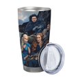 thumbnail image 2 of Vaso de 20 oz con tapa de Game Of Thrones, vaso de viaje de acero inoxidable de doble pared con aislamiento al vacío, taza de café con aislamiento duradero, taza térmica con tapa deslizante a prueba, 2 of 7