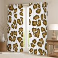 thumbnail image 2 of Manfei Brown Leopard Print Black Out Curtains for Girls, Cheetah Print Curtains Pack of 2 (42x63 Each), Cartoon Animal Theme Bedroom Curtains, Luxurious Room Decor, 2 of 6