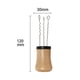 thumbnail image 2 of Agitador de café espresso, mango de madera natural con soporte B, 2 of 5