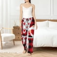 thumbnail image 4 of Sikiie Buffalo Plaid Love And Gnome Women’s Ultra-Soft Comfy Lounge Pants Sleepwear Comfy Lounge Pants Drawstring Sleep Bottoms with PocketsXX-Large, 4 of 6