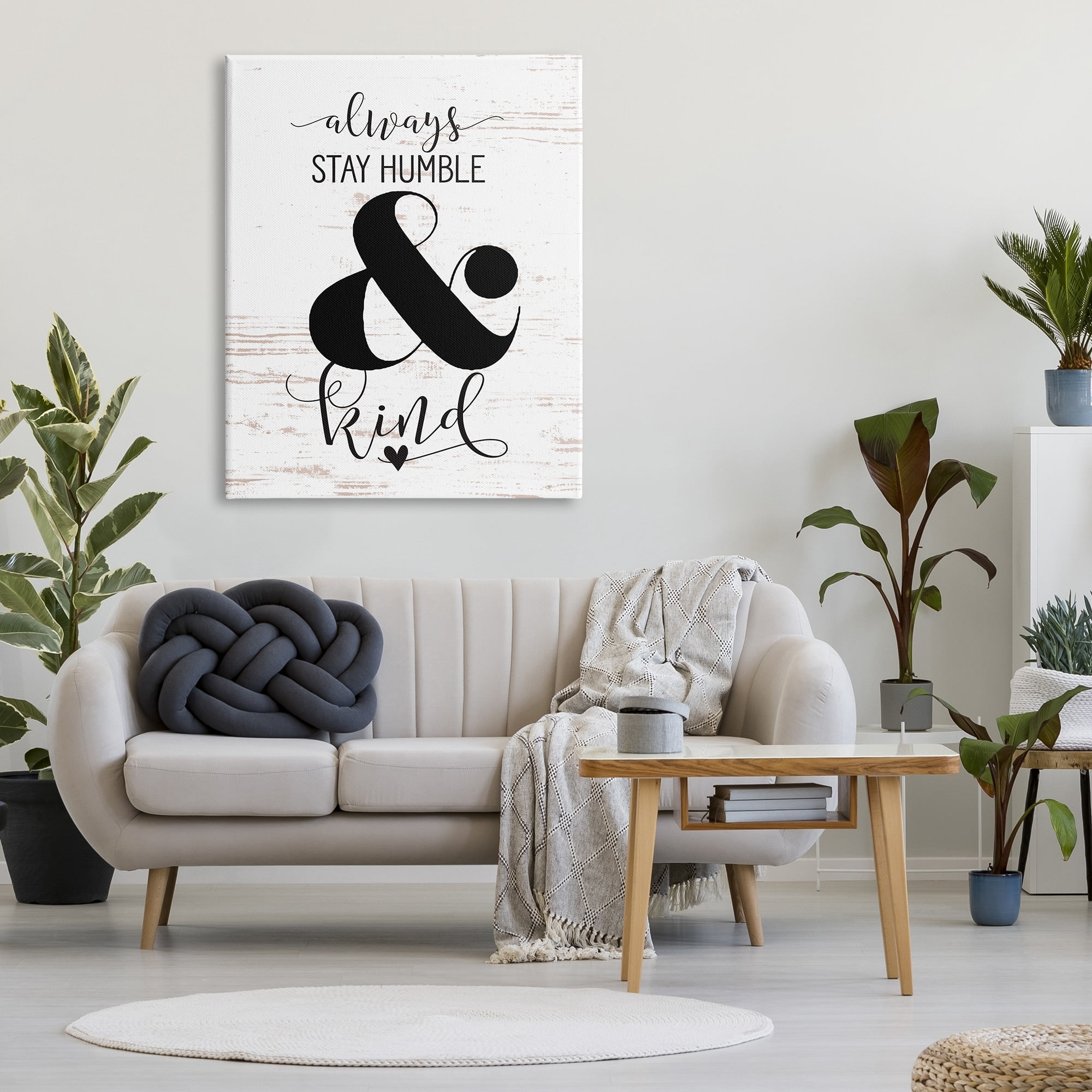 Stupell IndustriesAlways Stay Humble And KindCanvas Wall Art by Lettered and Lined