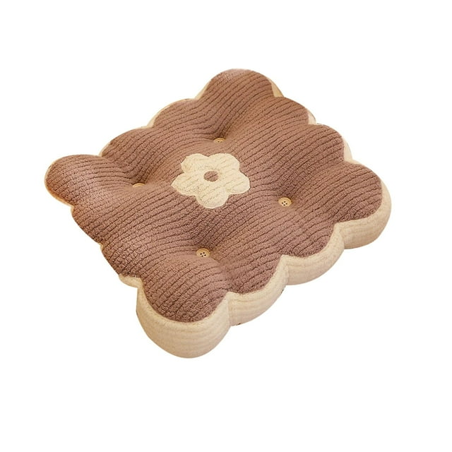 Coussin en Forme de Biscuit pour Canapé Maison Mode et Pratique Coussin pour Vous Apporter Plein de Bonheur!