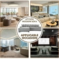 thumbnail image 6 of Tabaray 111'' Modern Sectional Sofa, L-Shaped Corduroy Couch with Left Chaise Daybed, Extra-Wide Oversized Lounge, 8 Pillows, Corner Sofa Set for Living Room, Apartment, Office, Hotel, Bedroom, Grey, 6 of 17