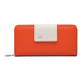 thumbnail image 1 of Cartera de Cuero Sintética Malubero Naranja 11 ranuras 5 bolsillos abiertos, 1 of 4