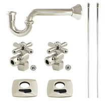 Kingston Brass Gehry Modern Sink Trim Kit with P-Trap in Polished Nickel
