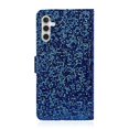 thumbnail image 4 of Funda de piel con purpurina en polvo para Samsung Galaxy A55 5G, color azul, 4 of 4