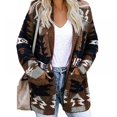 thumbnail image 1 of Women Boho Loose Knitted Cardigan Open Front Slouchy Sweaters Long Sleeves Halloween Christmas Jacket Coat All-match Outwear for Women,S-3XL, 1 of 7