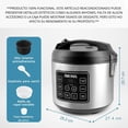 thumbnail image 2 of Olla Arrocera Digital Multifunción Aroma 10 Tazas | Cocción Lenta, Vapor, Flash Rice, Temporizador, Olla Bonded Granite, 2 of 7