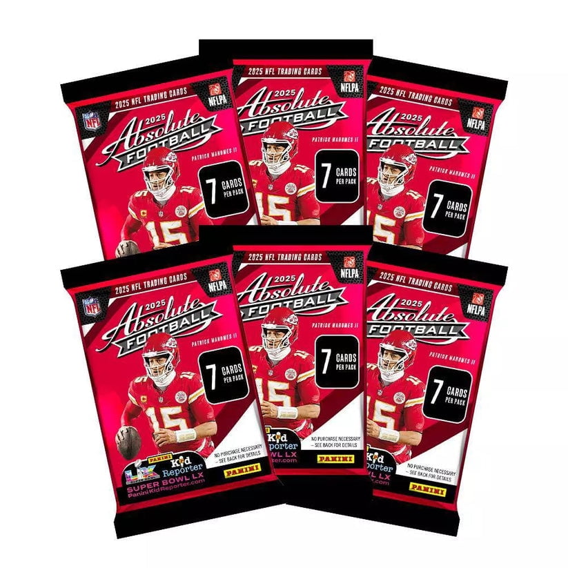 2025 Panini Absolute Football Trading Cards Mega Box - Orange Parallels