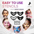 thumbnail image 3 of Kit de pintura facial ADIS&GUYS 12 colores, pinceles y plantillas, 3 of 7
