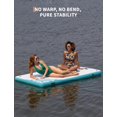 thumbnail image 3 of Inflatable Floating Dock Platform with EVA Non-Slip Surface, 6" Thick Heavy-Duty PVC, Portable Lake & Pool Water Mat with Ladder and Pump, 5x6FT to 10x10FT, 3 of 6