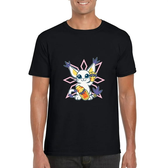 Lucky Gatomon Digimon Adventure Anime Manga Cat Angel T-Shirt, for men & women, up to size 5XL