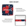 thumbnail image 4 of Honeii 's Rose Flower for Leather Square Tissue Box Cover Holder: A Stylish Organizer for Tabletops, Bathrooms, Cars & Offices, 4 of 5