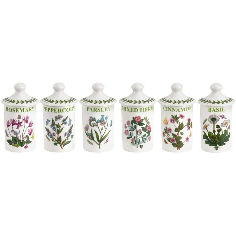 Botanic Garden Set of 6 Spice Jars (Assorted Motifs)