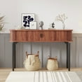 thumbnail image 1 of 47" Sofa Table Behind Couch with 2 Drawers and Open Storage, Hallway Accent Tables for Living Room, 1 of 8