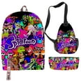 thumbnail image 2 of MNHFKGP Splatoon 3D print Oxford Cloth Shoulder Backpack 3 Pieces Sets PackStudent School Bag, 2 of 2