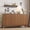 Brown, variant on TROPOW Modern 58" Walnut Sideboard Buffet Cabinet – Fluted Curved Doors, Adjustable Shelves, Raised Base – Wood Storage for Dining Room, Kitchen, Living Room, Coffee Bar Console Table