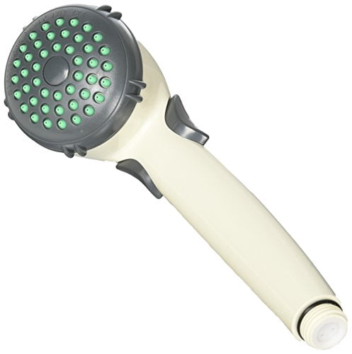 Phoenix Faucets by Valterra PF276035 Single-Function Handheld Shower Head with Trickle Shut-Off - Biscuit
