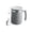 Gray#2, variant on Stainless Steel Mug with Lid and Spoon 500ml Portable Coffee Cup for Home Office Travel 304 Stainless Steel Insulated Drinking Cup with Folding Spoon Storage Gray