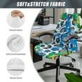 thumbnail image 5 of Xixirimido Colorful Paint Leopard Print Computer Office Chair Covers Stretchable Soft Fit Universal Desk Rotating Slipcovers, Removable Washable Chair Protector Cover with Button, Large, 5 of 6