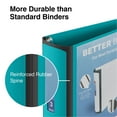 Staples Better 3Inch D 3Ring View Binder Teal, 600Sheet Capacity
