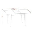 thumbnail image 3 of East West Furniture Norfolk 3-piece Wood Dining Set in Mahogany/Light Tan, 3 of 4