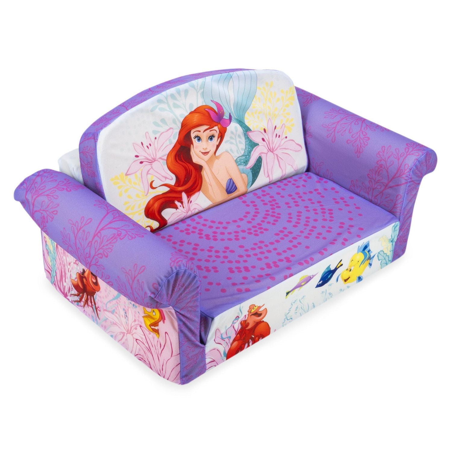 Mobilier Marshmallow - Canapé dépliable 2-en-1 pour enfants, The Little Mermaid, par Spin Master