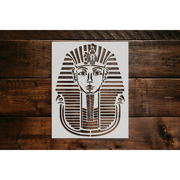 Egyptian Pharaoh Stencil - Art and Wall Stencil (6"x5")