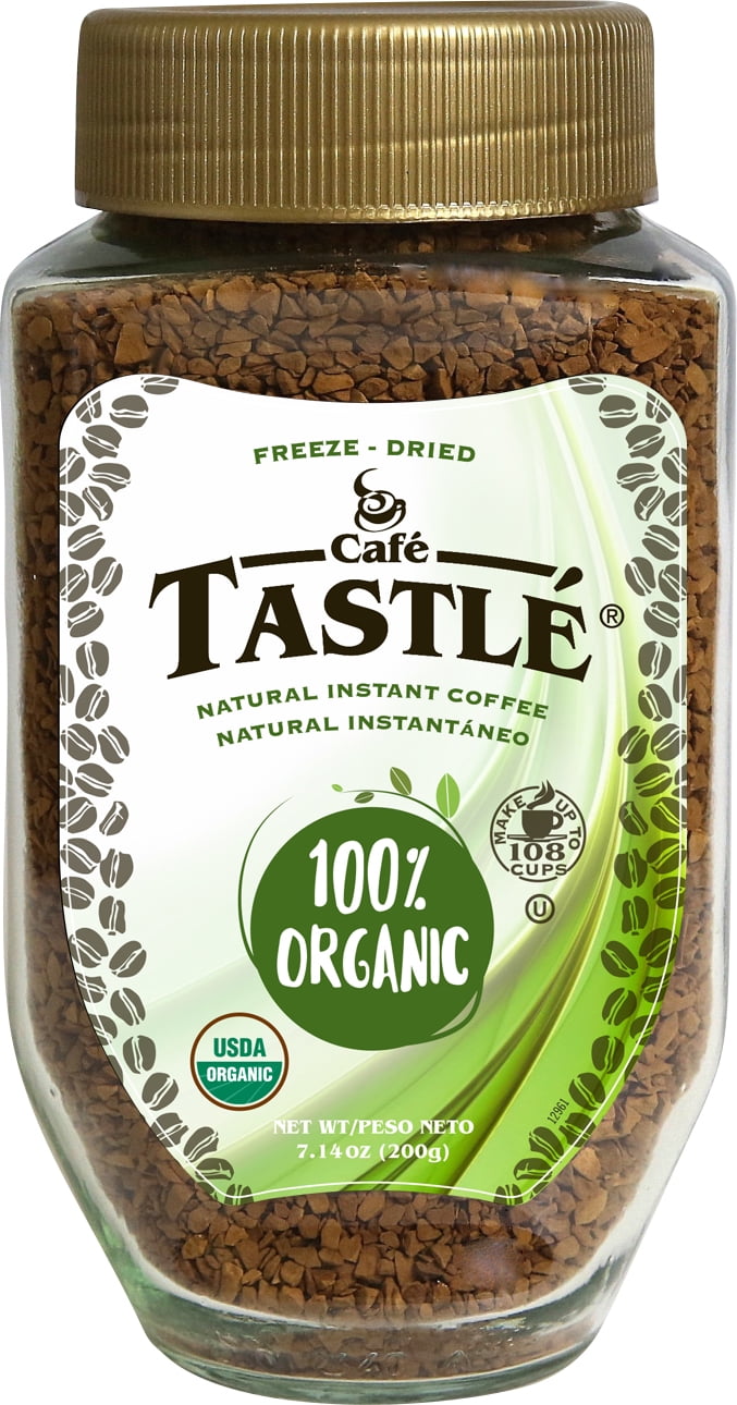 Cafe Tastle 100 Organic Instant Coffee, 7.14 oz