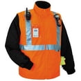 thumbnail image 4 of Ergodyne GloWearÂ® 8287 Type R Class 2 Convertible Thermal Jacket, Orange, 4XL, 4 of 4