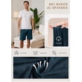 thumbnail image 5 of MoFiz Men's Bamboo Rayon Pajama Shorts with Pockets Loungewear 3-Pack for Men, 5 of 9