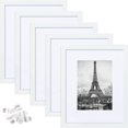 thumbnail image 1 of Coofit Wall Photo Frame Modern: 5PCS 5 x 7 Inch Picture Frame Gallery Frame with Mat, 1 of 7