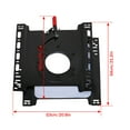 thumbnail image 5 of Rotating Seat Base, Heavy-Duty Rustproof Seat Base Mounting Plate, 360° Free Rotation, Suitable for Mercedes-Benz Sprinter, Ford Transit T5 T6 and Other Models(Left）, 5 of 8