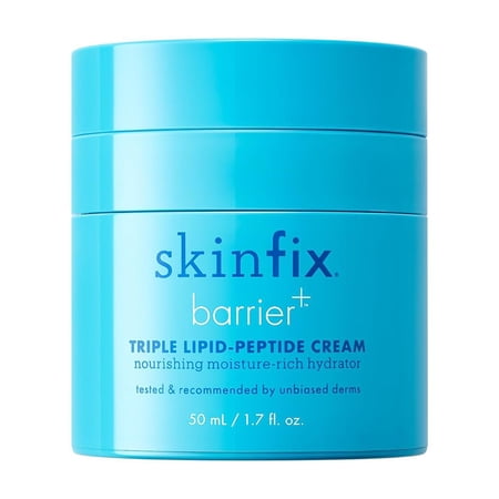 Skinfix Barrier+ Triple Lipid-Peptide Cream: Enriched with Lipids, Peptides, Hyaluronic Acid, and Shea Butter for Brightening, Firming, and Plumping, 1.7 oz