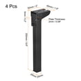 thumbnail image 2 of Unique Bargains Folding Table Legs, 4 Pack 25cm(9.8') Metal Foldable Table Furniture Legs, 2 of 5