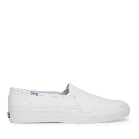 Keds Women's Double Decker Leather in White, 8.5 US