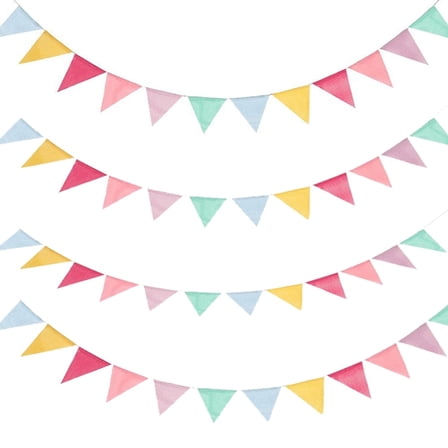 Colorful Pennant Banner Flags, Multicolor Bunting String Triangle Banner for Birthdays, Carnival, Outdoor Events, and Party Decorations