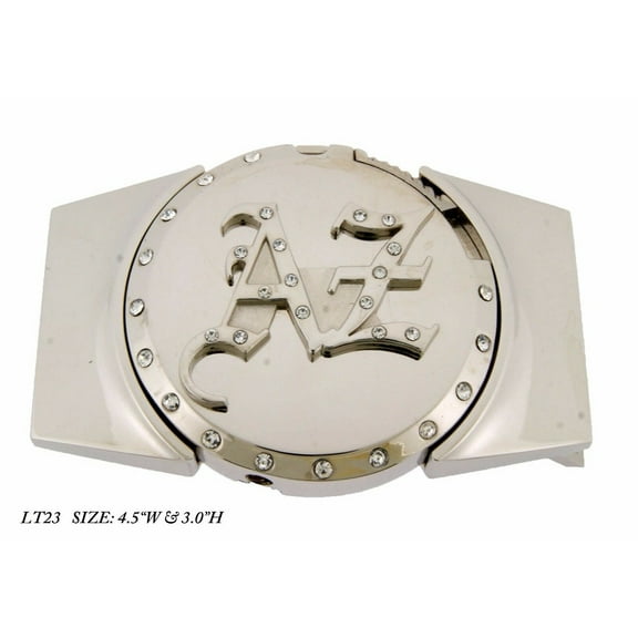 Lighters Belt Buckle Removable AZ Initials Arizona Silver New Men Women Cowboy Cowgirl Western Rodeo Texas Style