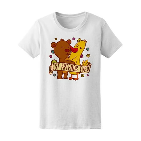 Best Friends Ever Duck & Bear Tee Women's -Image by (The Best Dick Ever)