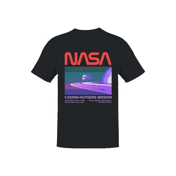 Officially Licensed NASA Cassini-Huygens Mission to Saturn Men's T-shirt