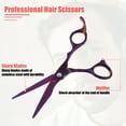 thumbnail image 3 of Unique Bargains Vocoste Professional Hair Cutting Shears 6.5 Inch Hair Scissors Stainless Steel Razor Edge Barber Scissors Purple, 3 of 7